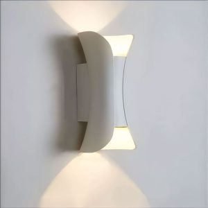 LUMINARIA 6W METALICA BLANCA DOS LUCES LH-3534