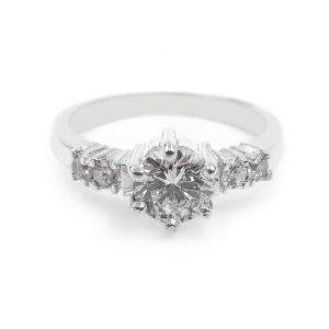 Anillo de Compromiso V34 – Plata 950