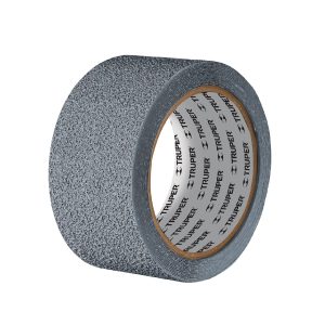Rollo de 5 m cinta antiderrapante 50mm gris p/áreas húmedas Truper CIAH-25G 101773