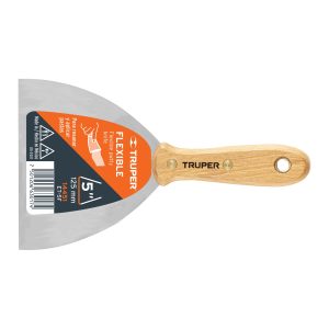 Espátula flexible 5″ con mango de madera, Truper ET-5F 14451