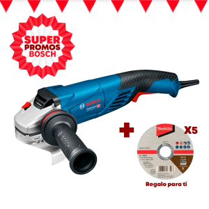 Esmeril Angular 5″ 1800W 11500 rpm + REGALO Bosch GWS 18-125 PL