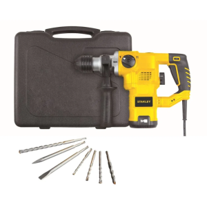 Rotomartillo SDS PLUS 1250W + set 5 Brocas + 2 Cinceles – STHR1232K-B2 STANLEY